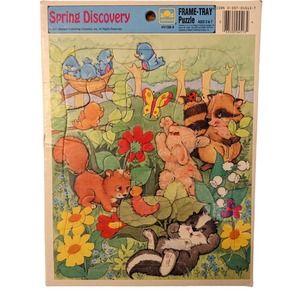 1991 Vintage Frame-Tray Puzzle-Animals